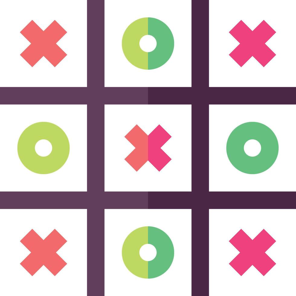 tic tac toe illustration design vector