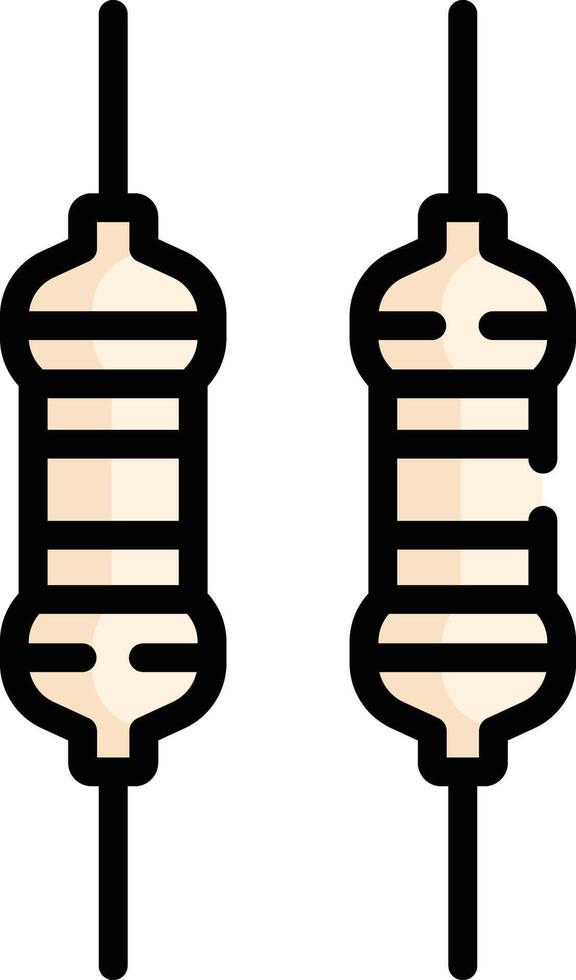 resistor illustration design vector