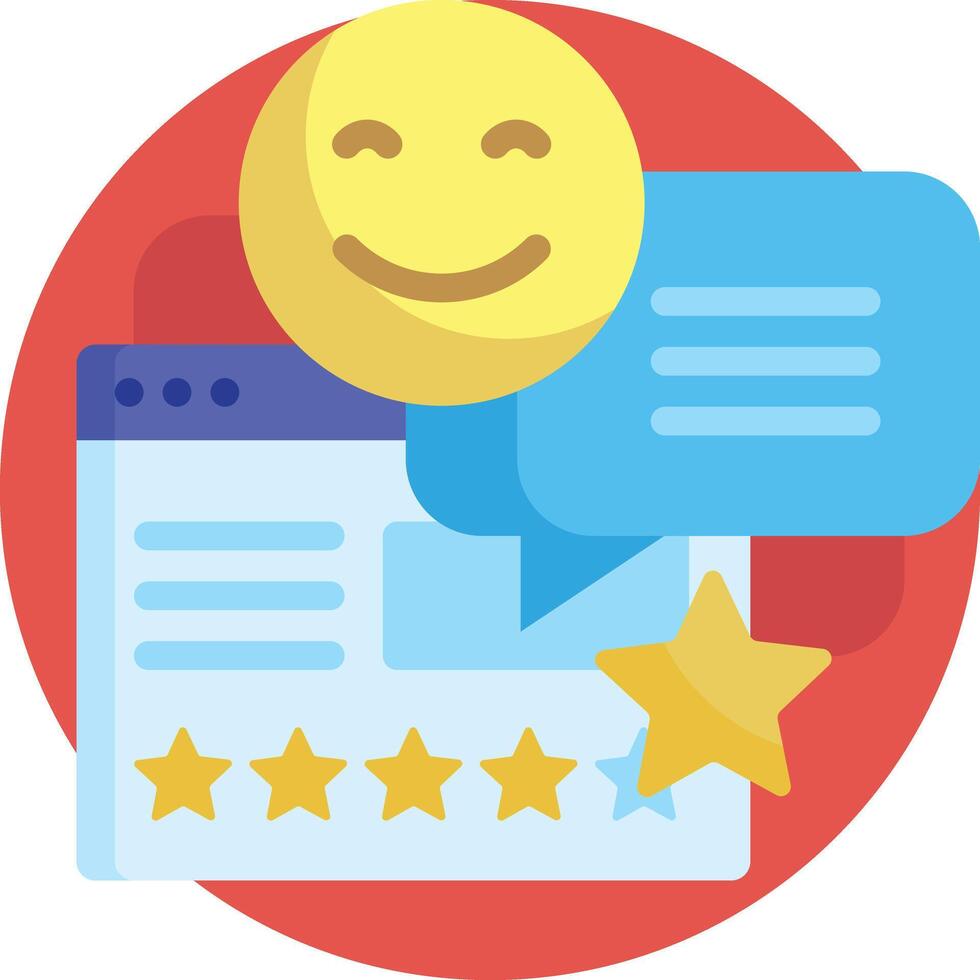 review illustration design vector