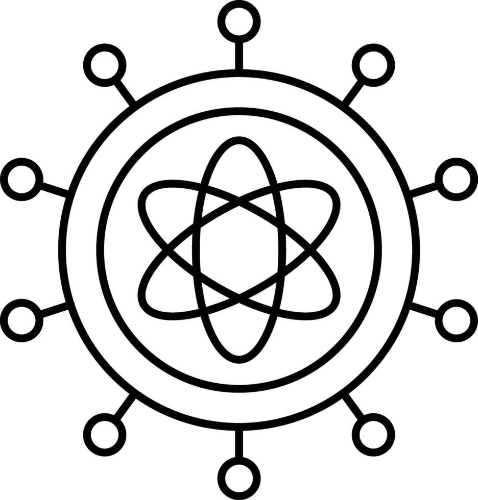 Nucleus illustration design vector