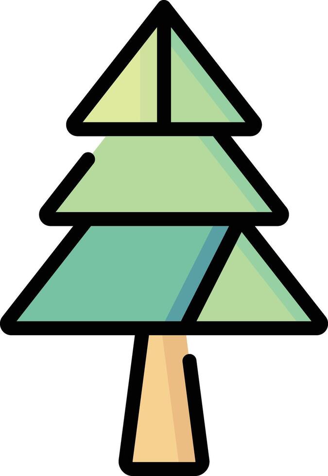 pine tree illustration design vector