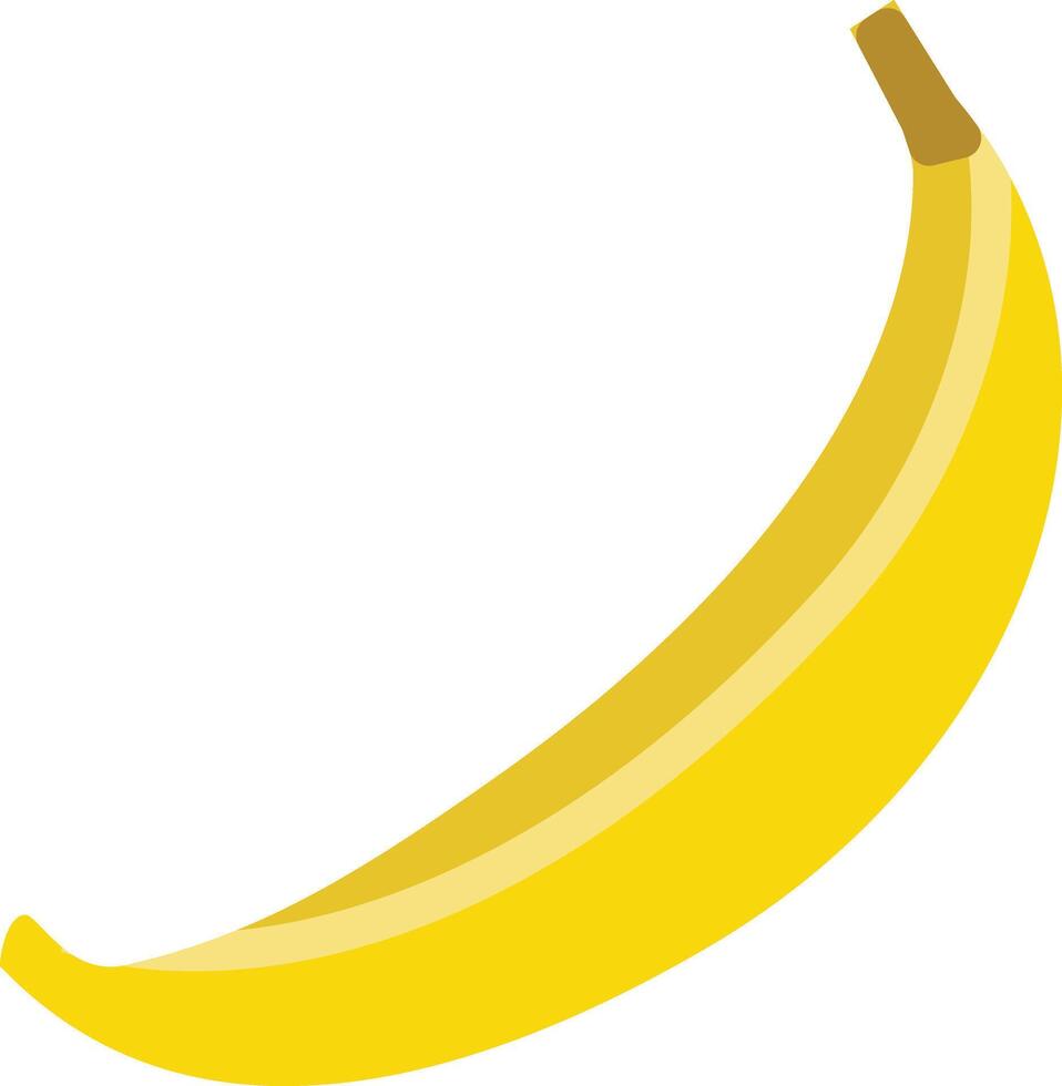 a yellow banana vector