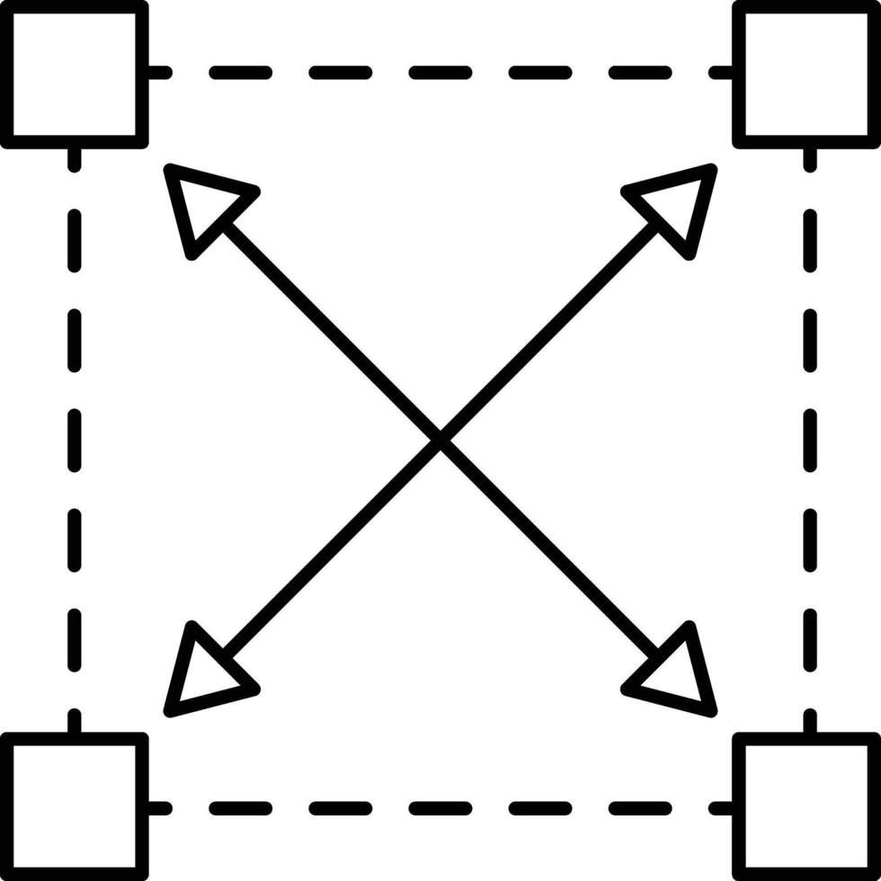 resize illustration design vector