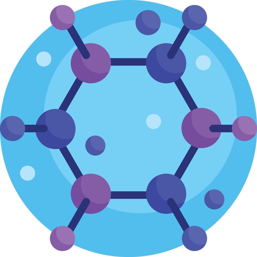 molecule illustration design vector