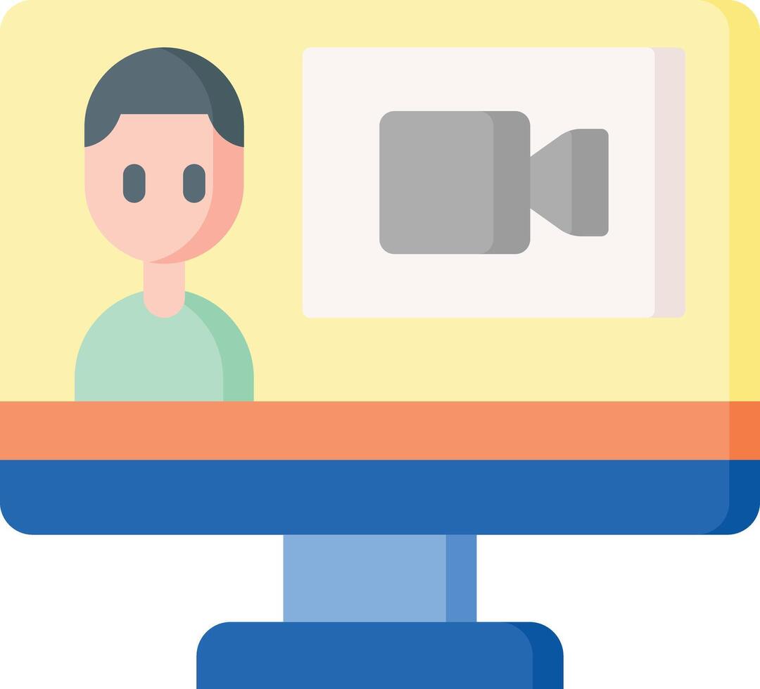 online meeting illustration design vector