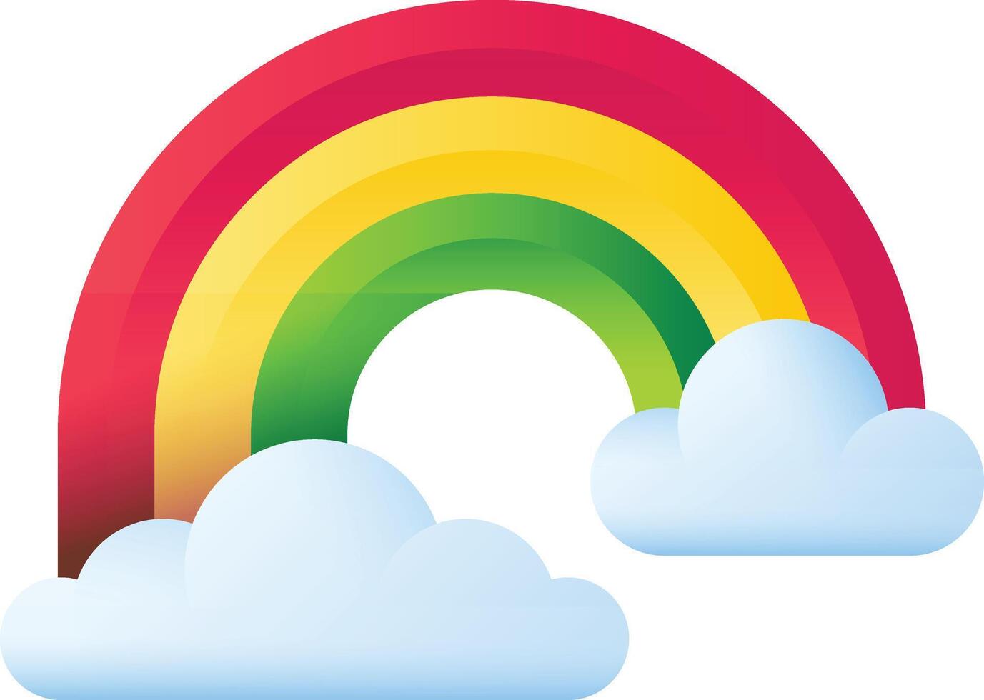 rainbow illustration design vector