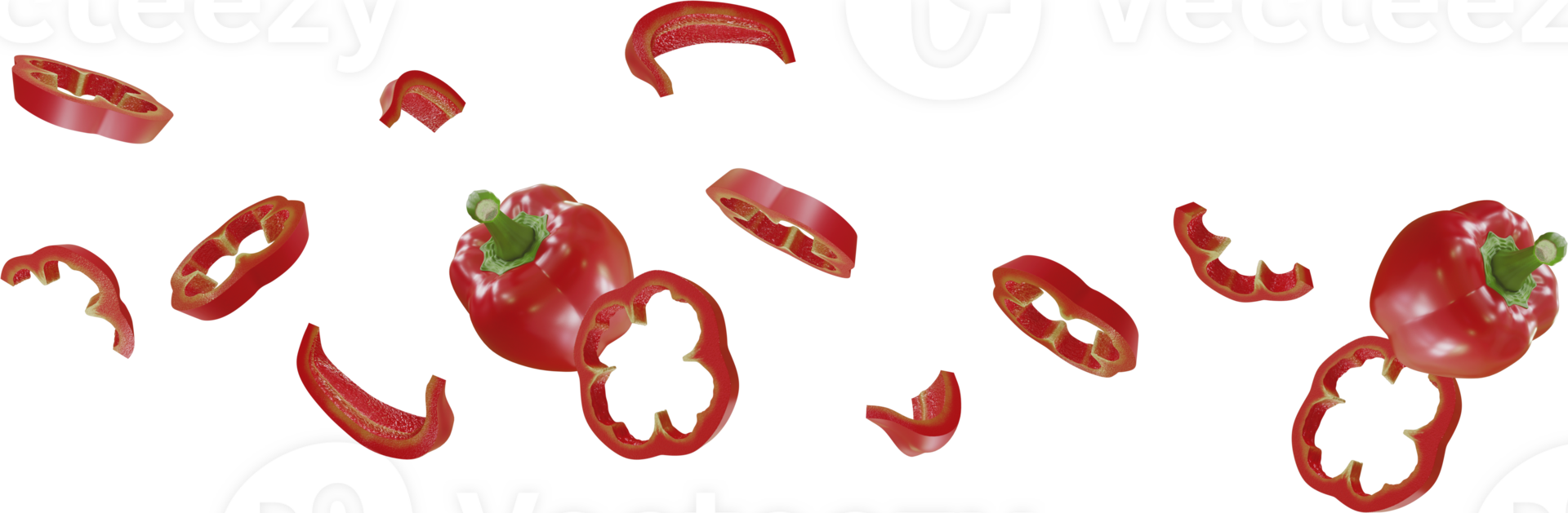 red paprika sliced png