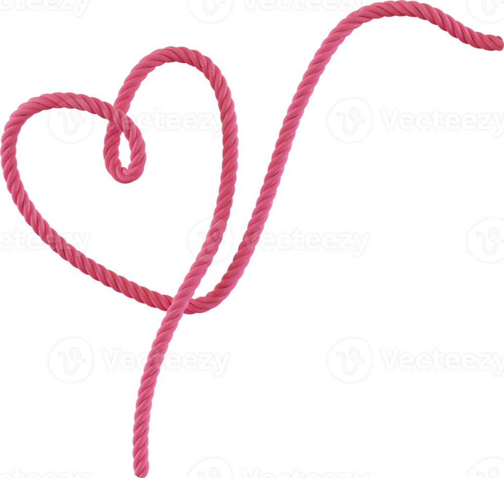 rope heart knot png