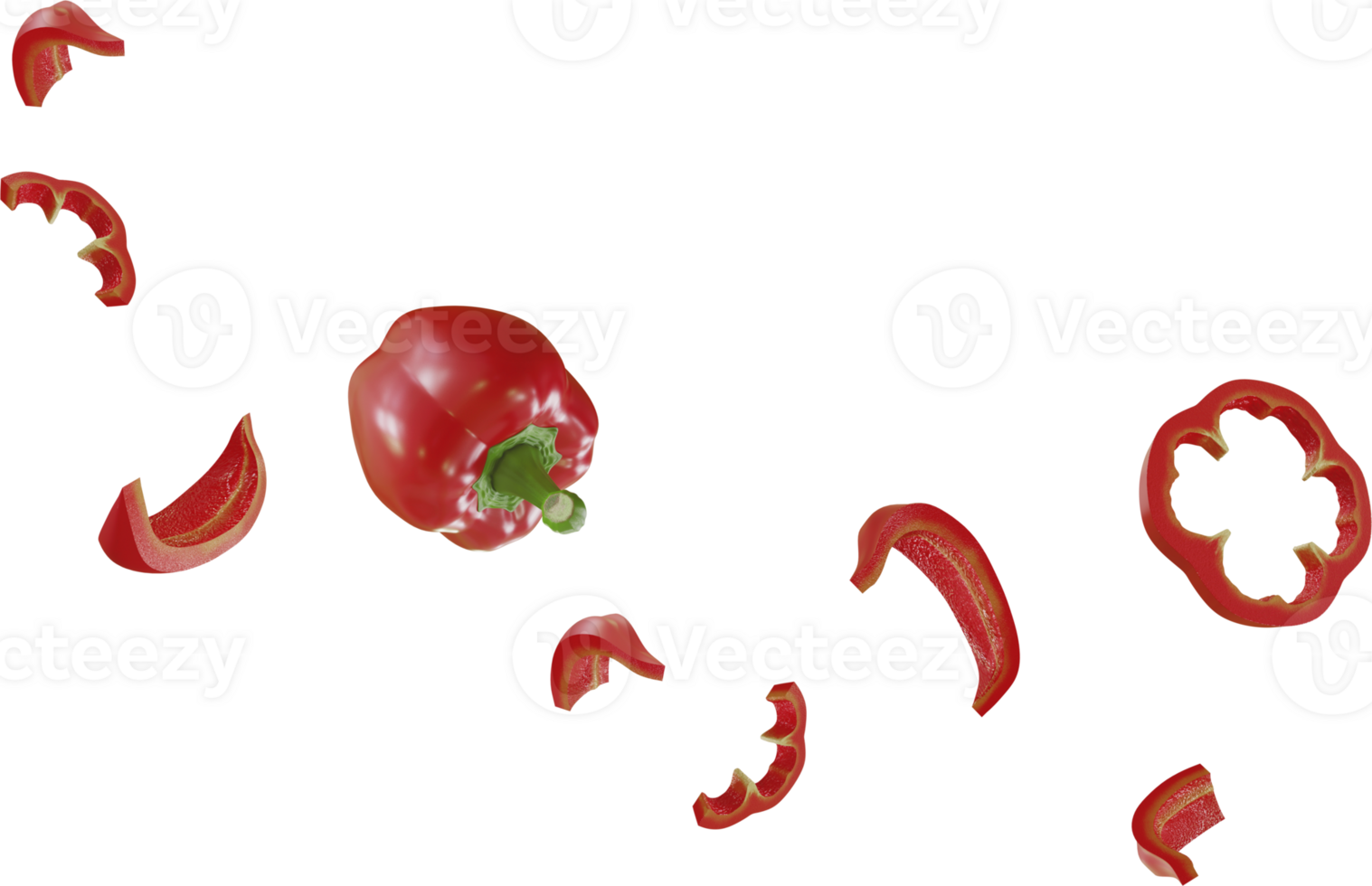 red paprika sliced png