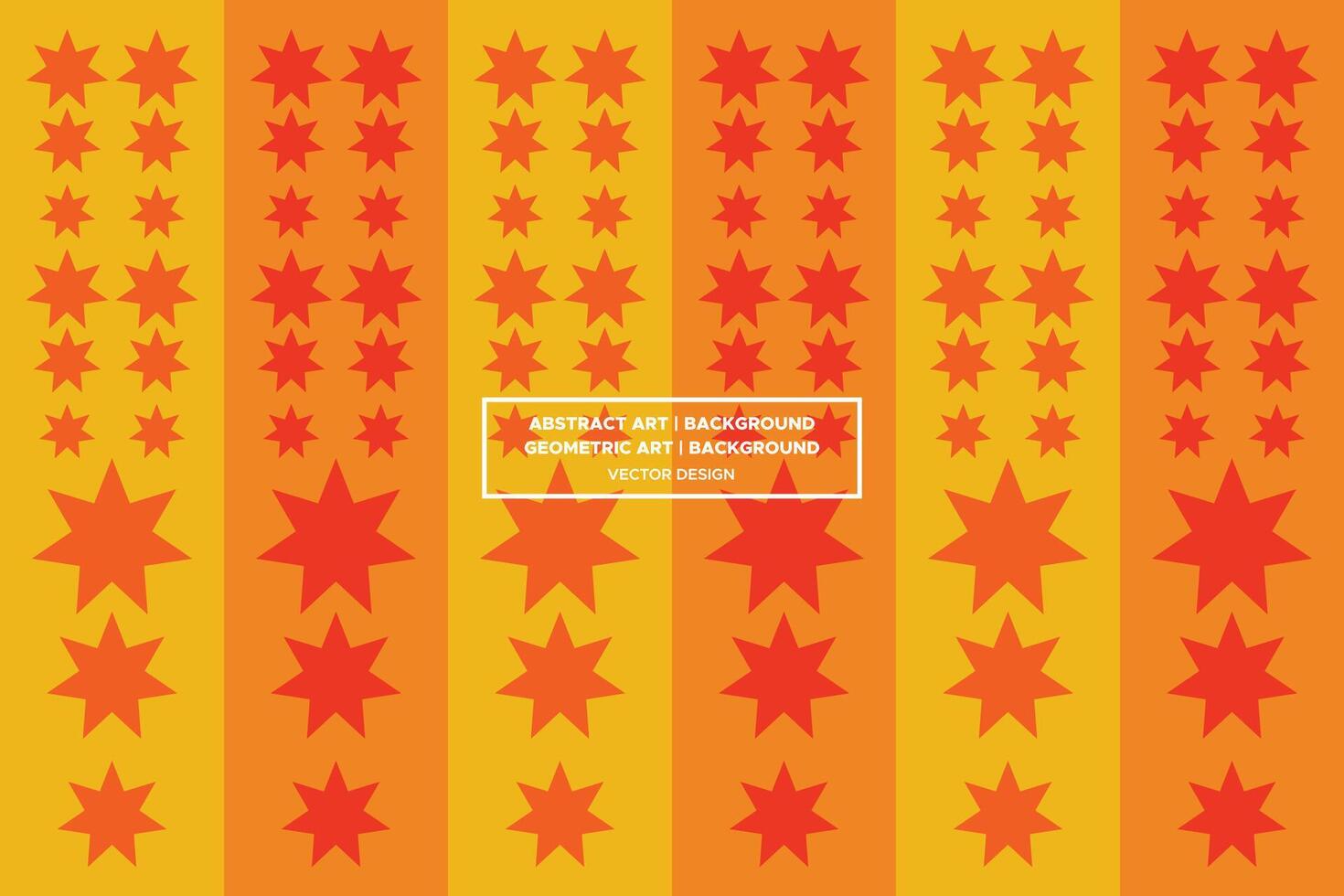 Geometric Pattern - Geometric Background - Abstract Background - Stars - Orange - Use in Website Design, Packaging, Wall Art, Wallpaper, Poster, Banner, Profile, Brochure, Apparel, Textiles vector