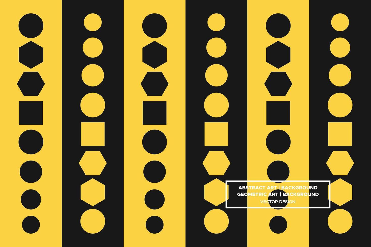 Geometric Pattern - Geometric Background - Abstract Background - Circles - Yellow - Use in Website Design, Packaging, Wall Art, Wallpaper, Poster, Banner, Profile, Brochure, Apparel, Textiles vector