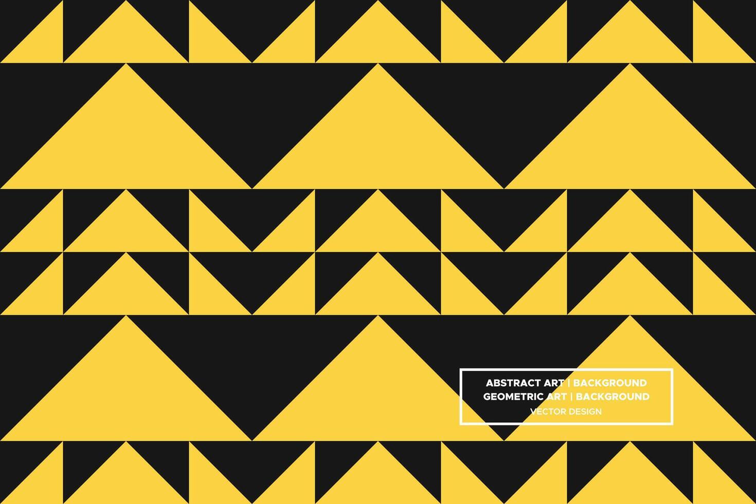 Geometric Pattern - Geometric Background - Abstract Background - Triangles - Yellow - Use in Website Design, Packaging, Wall Art, Wallpaper, Poster, Banner, Profile, Brochure, Apparel, Textiles vector