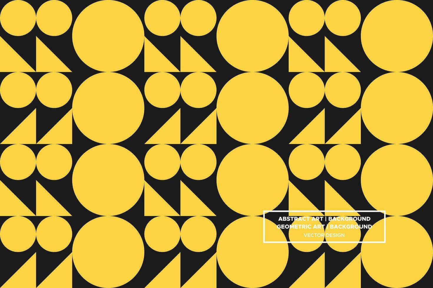 Geometric Pattern - Geometric Background - Abstract Background - Circles - Yellow - Use in Website Design, Packaging, Wall Art, Wallpaper, Poster, Banner, Profile, Brochure, Apparel, Textiles vector