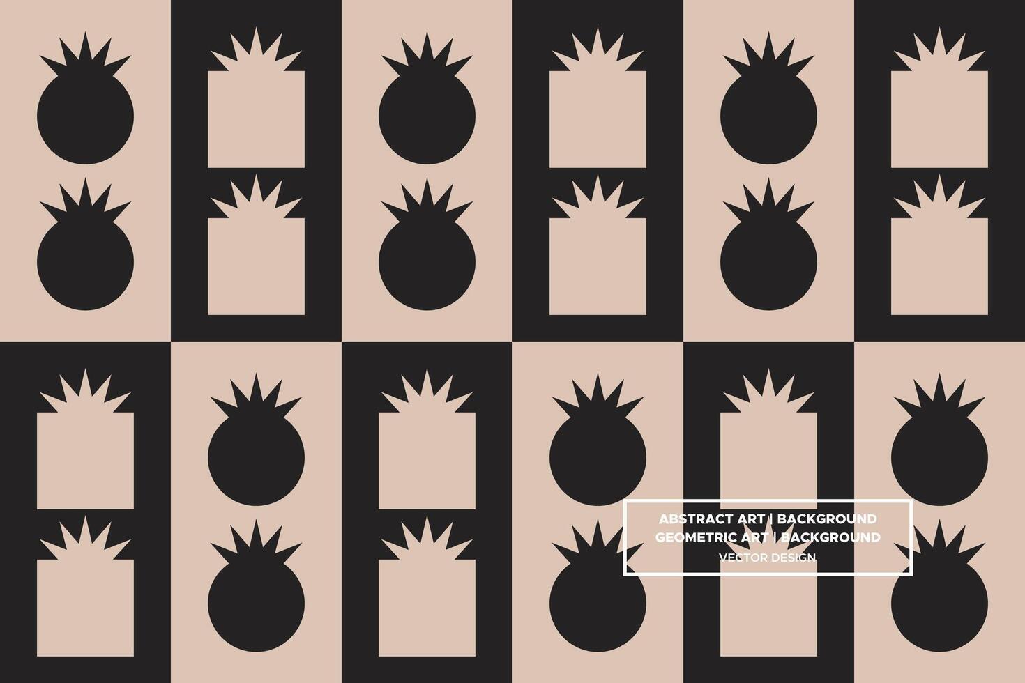 Geometric Pattern - Geometric Background - Abstract Background - Mixed Shapes - Brown - Use in Website Design, Packaging, Wall Art, Wallpaper, Poster, Banner, Profile, Brochure, Apparel, Textiles vector