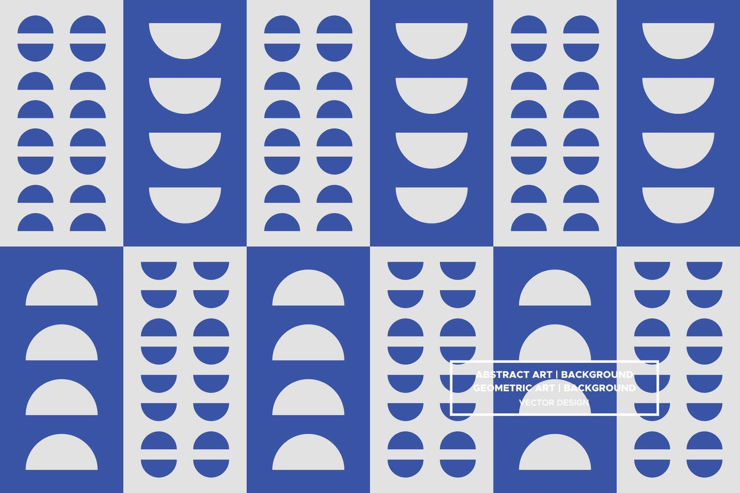 Geometric Pattern - Geometric Background - Abstract Background - Circles - Blue - Use in Website Design, Packaging, Wall Art, Wallpaper, Poster, Banner, Profile, Brochure, Apparel, Textiles vector