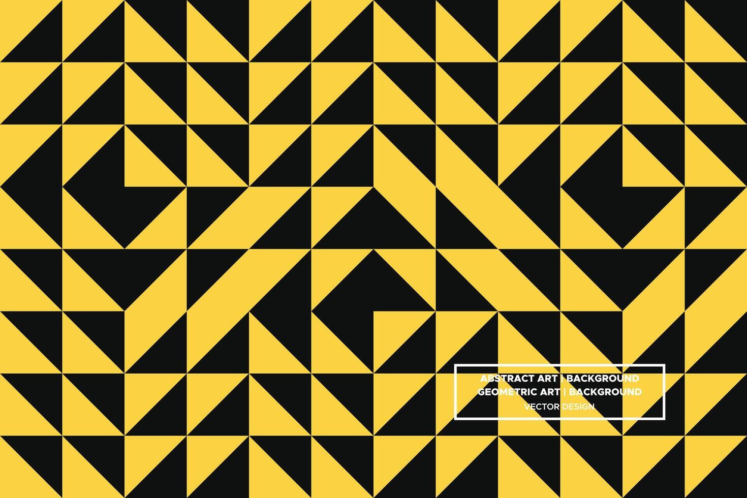 Geometric Pattern - Geometric Background - Abstract Background - Triangles - Yellow - Use in Website Design, Packaging, Wall Art, Wallpaper, Poster, Banner, Profile, Brochure, Apparel, Textiles vector