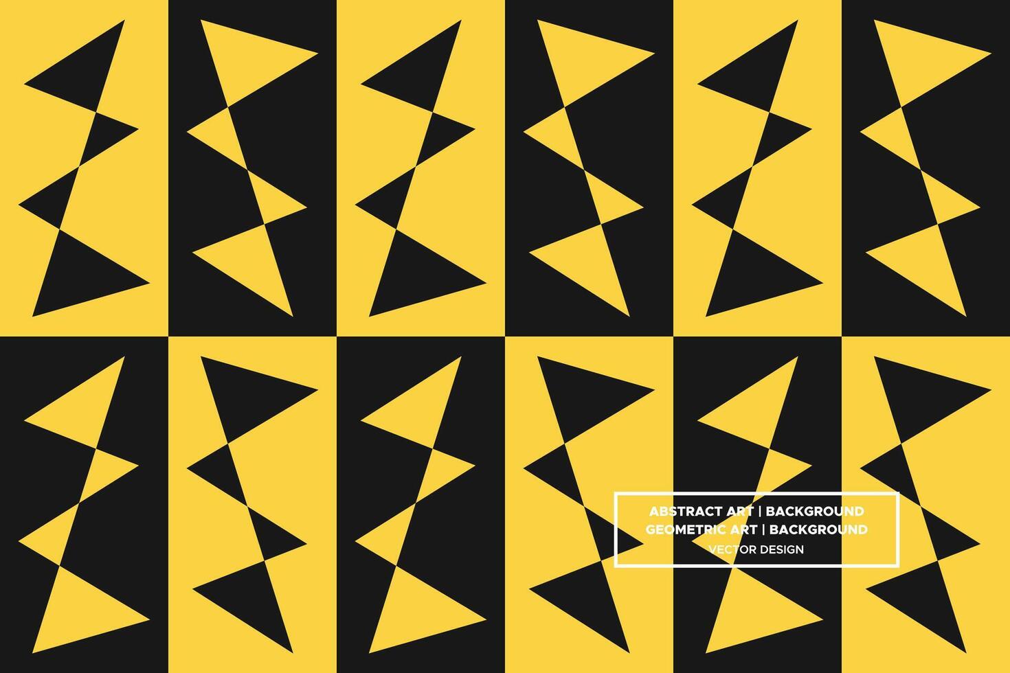 Geometric Pattern - Geometric Background - Abstract Background - Triangles - Yellow - Use in Website Design, Packaging, Wall Art, Wallpaper, Poster, Banner, Profile, Brochure, Apparel, Textiles vector