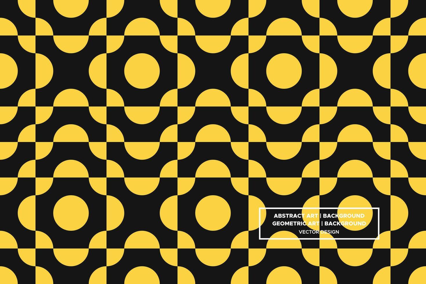 Geometric Pattern - Geometric Background - Abstract Background - Circles - Yellow - Use in Website Design, Packaging, Wall Art, Wallpaper, Poster, Banner, Profile, Brochure, Apparel, Textiles vector