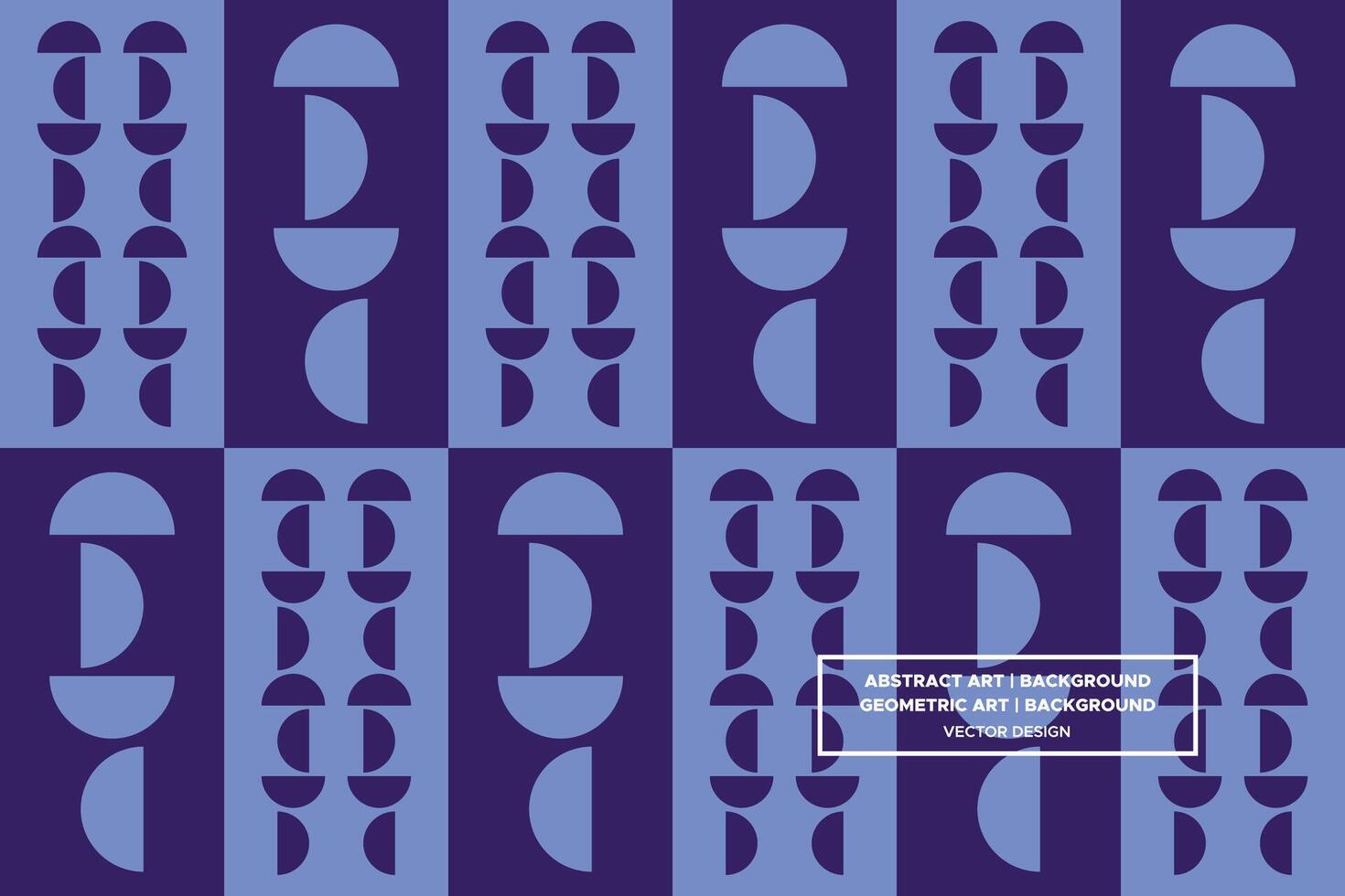 Geometric Pattern - Geometric Background - Abstract Background - Circles - Blue - Use in Website Design, Packaging, Wall Art, Wallpaper, Poster, Banner, Profile, Brochure, Apparel, Textiles vector