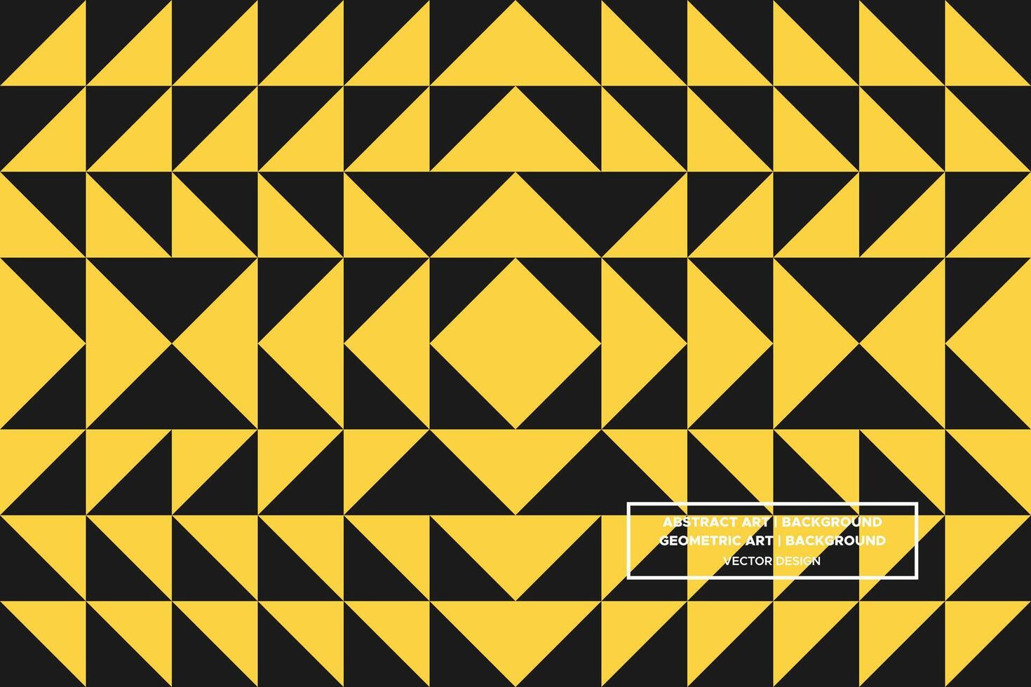 Geometric Pattern - Geometric Background - Abstract Background - Triangles - Yellow - Use in Website Design, Packaging, Wall Art, Wallpaper, Poster, Banner, Profile, Brochure, Apparel, Textiles vector