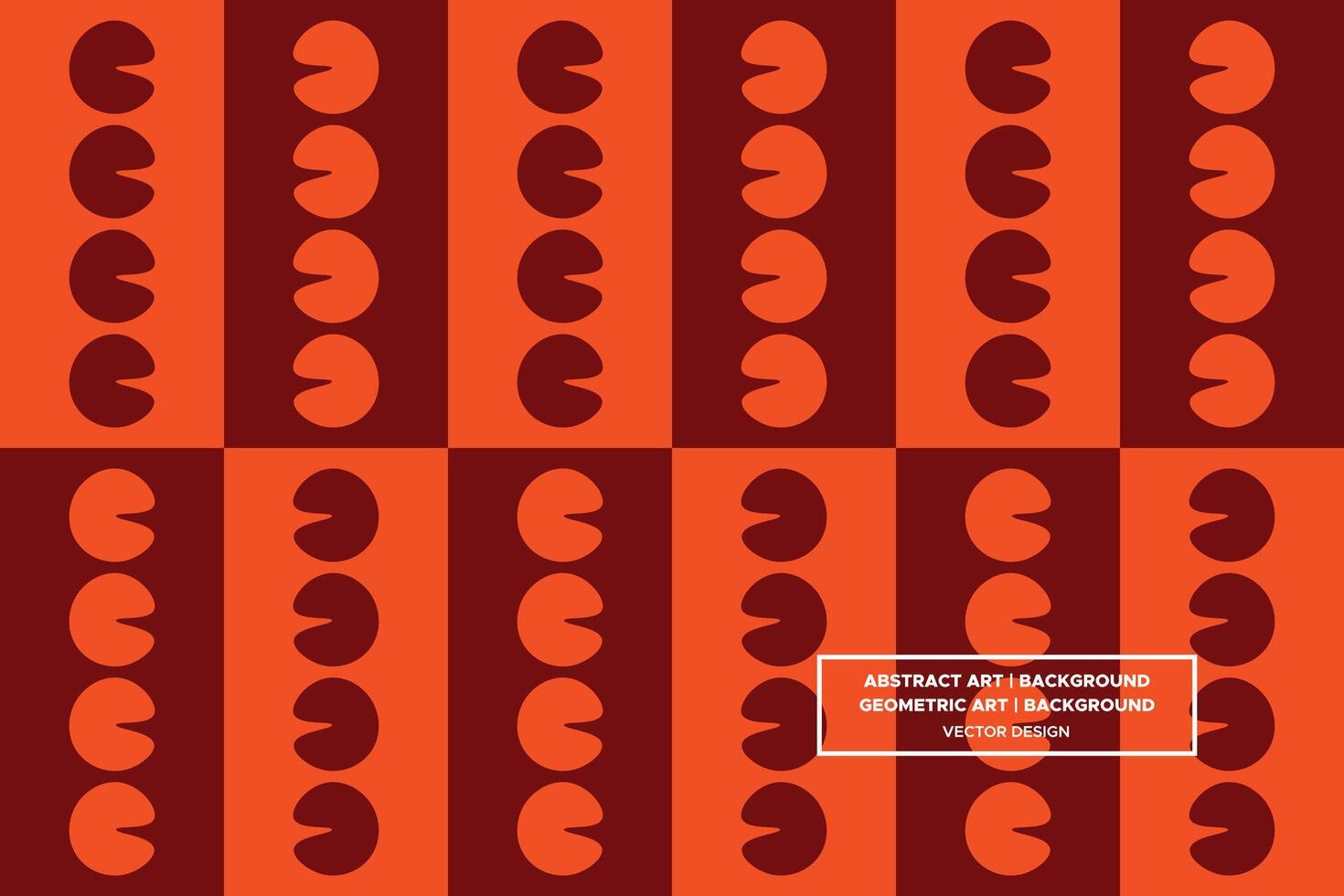 Geometric Pattern - Geometric Background - Abstract Background - Mixed Shapes - Orange - Use in Website Design, Packaging, Wall Art, Wallpaper, Poster, Banner, Profile, Brochure, Apparel, Textiles vector