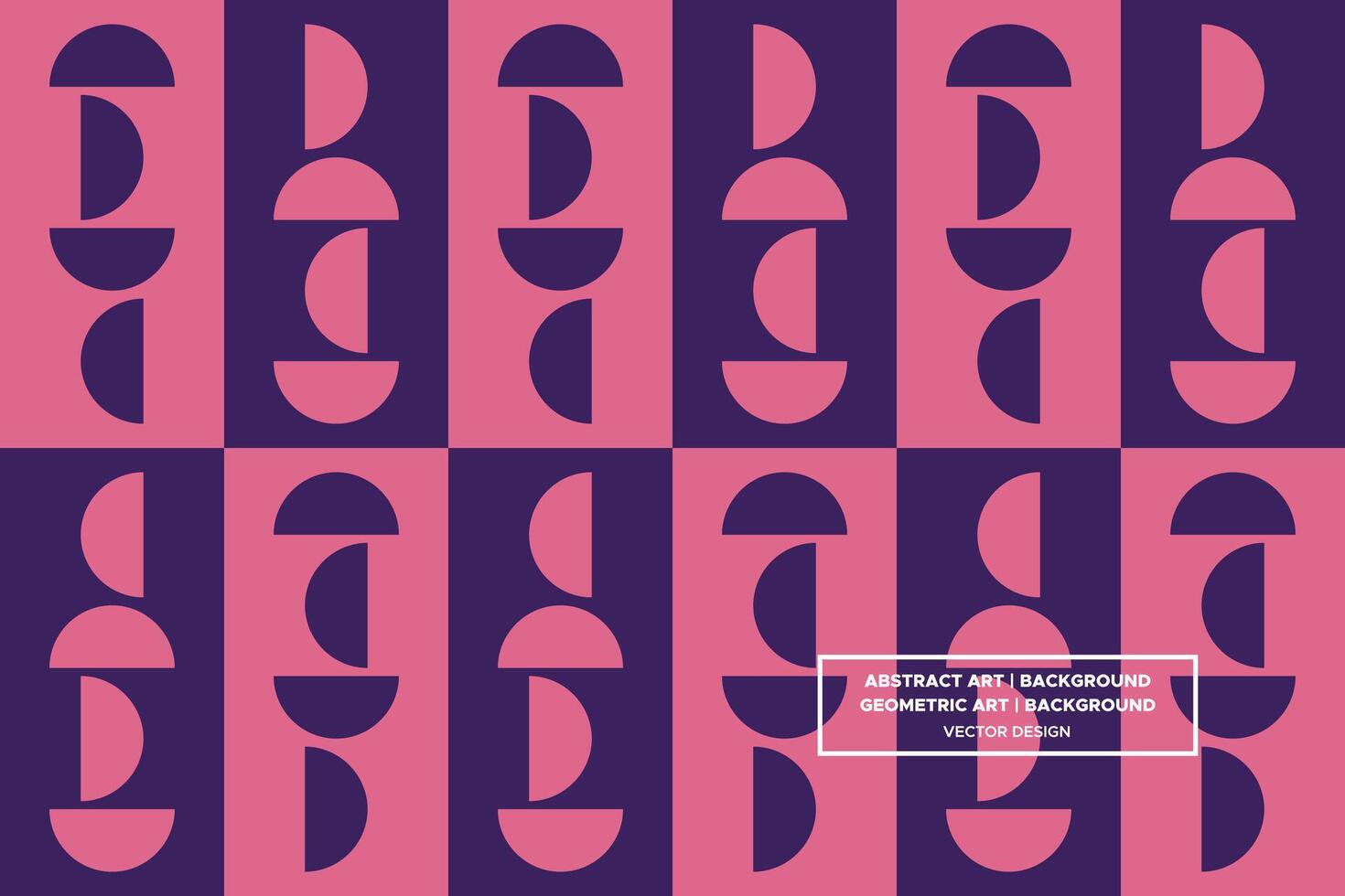 Geometric Pattern - Geometric Background - Abstract Background - Circles - Purple - Use in Website Design, Packaging, Wall Art, Wallpaper, Poster, Banner, Profile, Brochure, Apparel, Textiles vector