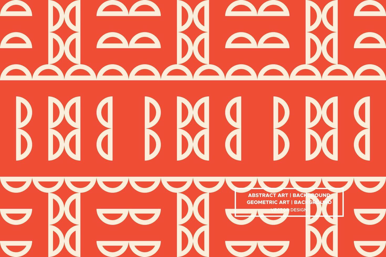 Geometric Pattern - Geometric Background - Abstract Background - Circles - Orange - Use in Website Design, Packaging, Wall Art, Wallpaper, Poster, Banner, Profile, Brochure, Apparel, Textiles vector