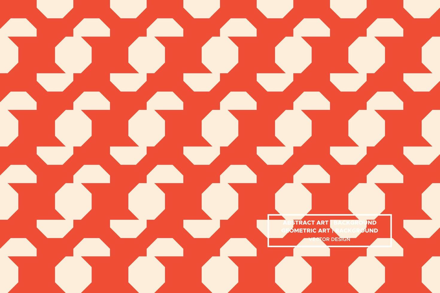 Geometric Pattern - Geometric Background - Abstract Background - Octagon - Orange - Use in Website Design, Packaging, Wall Art, Wallpaper, Poster, Banner, Profile, Brochure, Apparel, Textiles vector