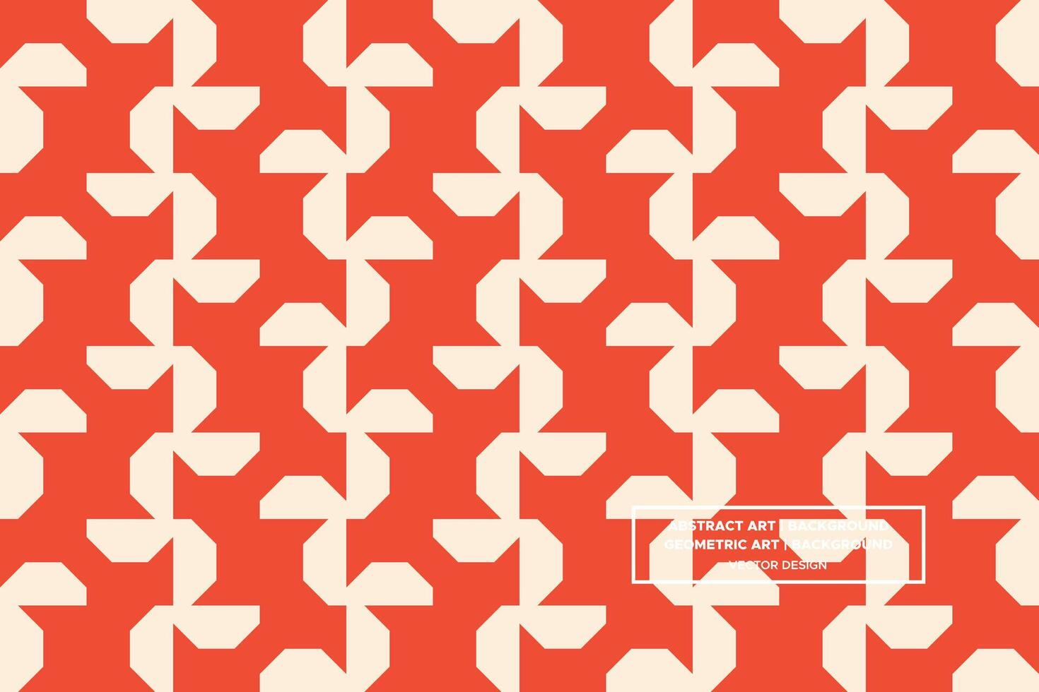 Geometric Pattern - Geometric Background - Abstract Background - Octagon - Orange - Use in Website Design, Packaging, Wall Art, Wallpaper, Poster, Banner, Profile, Brochure, Apparel, Textiles vector
