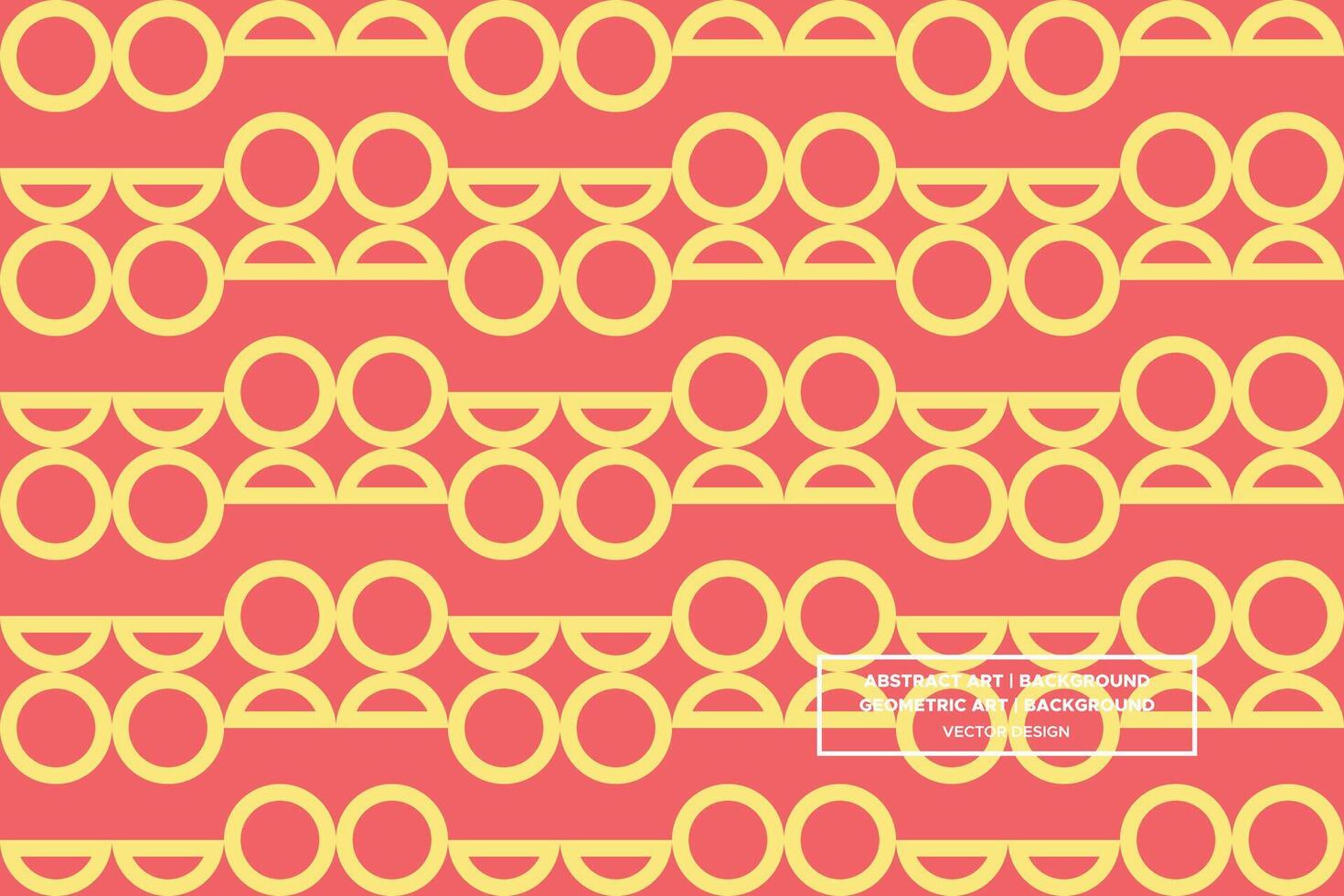Geometric Pattern - Geometric Background - Abstract Background - Circles - Yellow - Use in Website Design, Packaging, Wall Art, Wallpaper, Poster, Banner, Profile, Brochure, Apparel, Textiles vector