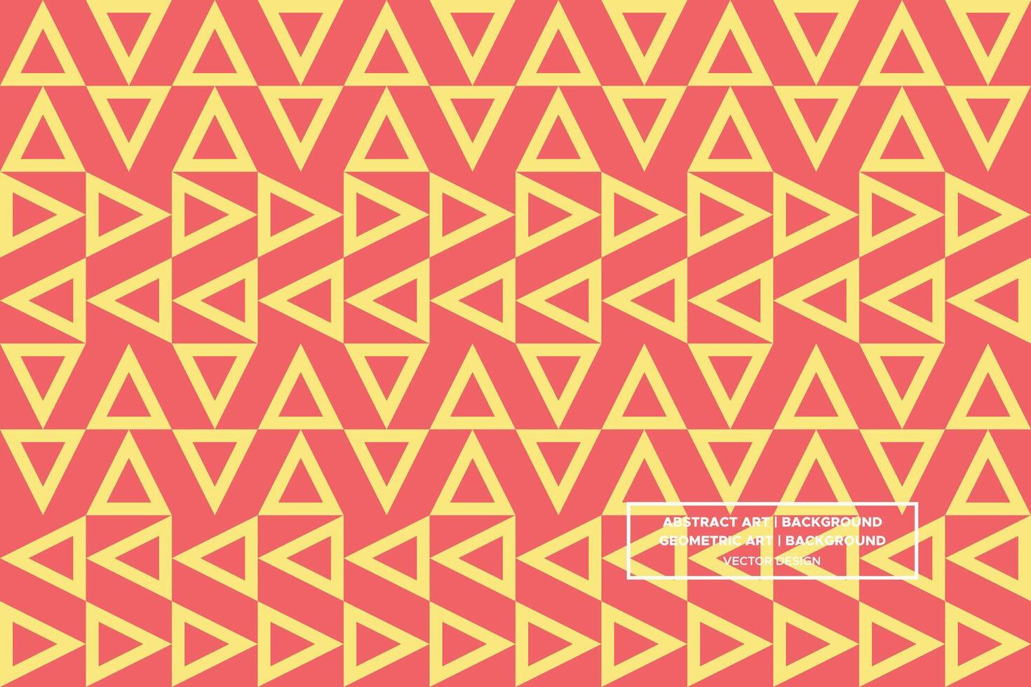 Geometric Pattern - Geometric Background - Abstract Background - Triangles - Yellow - Use in Website Design, Packaging, Wall Art, Wallpaper, Poster, Banner, Profile, Brochure, Apparel, Textiles vector