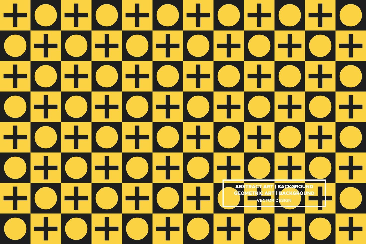Geometric Pattern - Geometric Background - Abstract Background - Circles - Yellow - Use in Website Design, Packaging, Wall Art, Wallpaper, Poster, Banner, Profile, Brochure, Apparel, Textiles vector