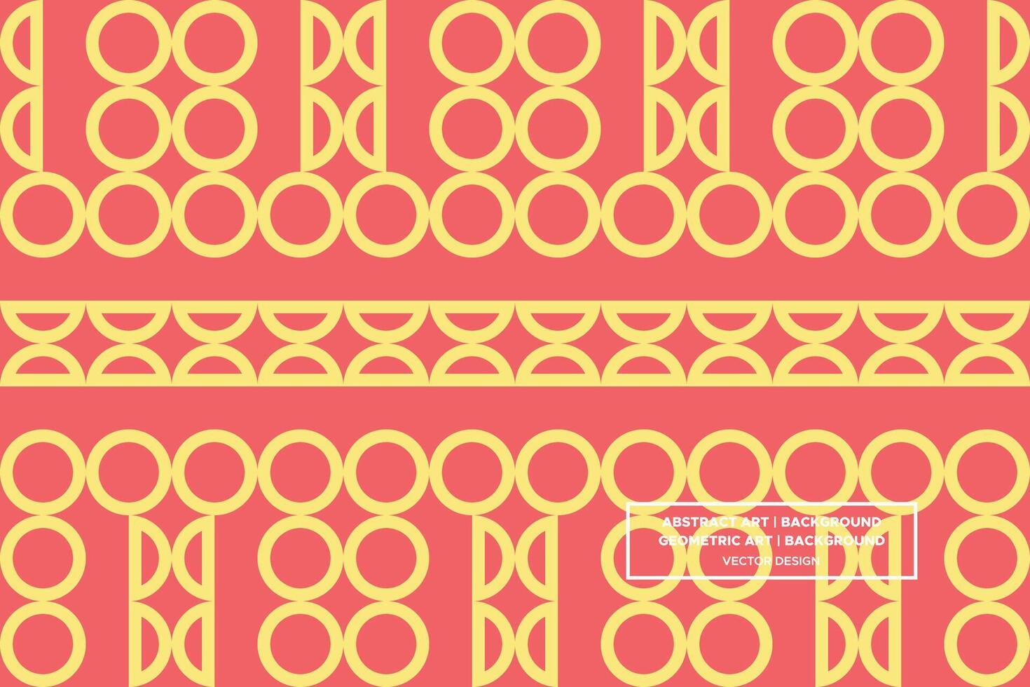 Geometric Pattern - Geometric Background - Abstract Background - Circles - Yellow - Use in Website Design, Packaging, Wall Art, Wallpaper, Poster, Banner, Profile, Brochure, Apparel, Textiles vector