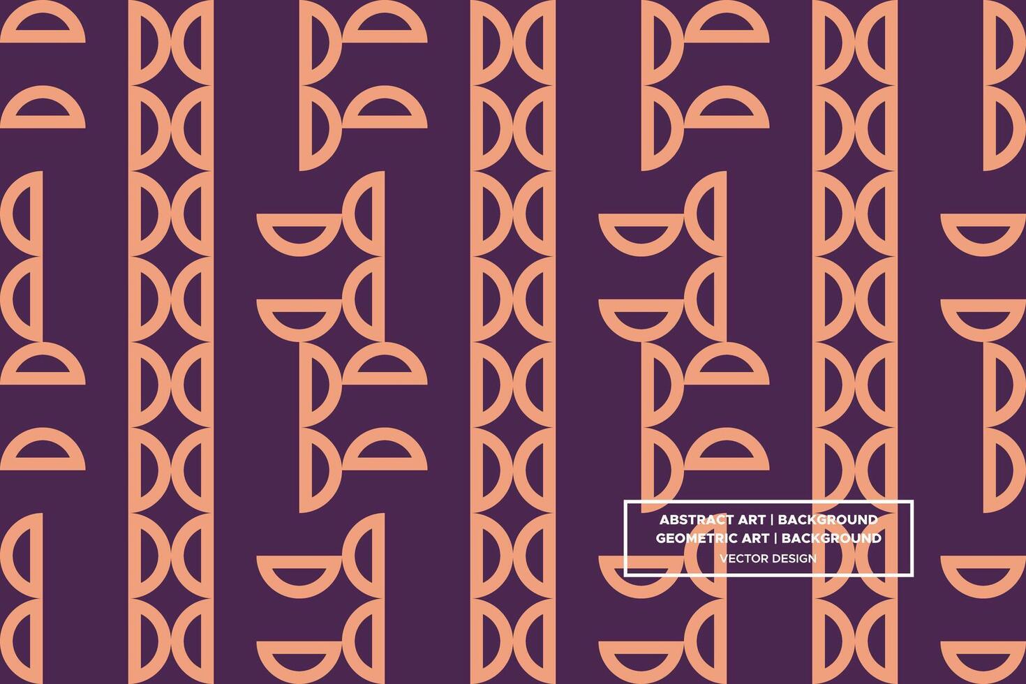 Geometric Pattern - Geometric Background - Abstract Background - Circles - Brown - Use in Website Design, Packaging, Wall Art, Wallpaper, Poster, Banner, Profile, Brochure, Apparel, Textiles vector