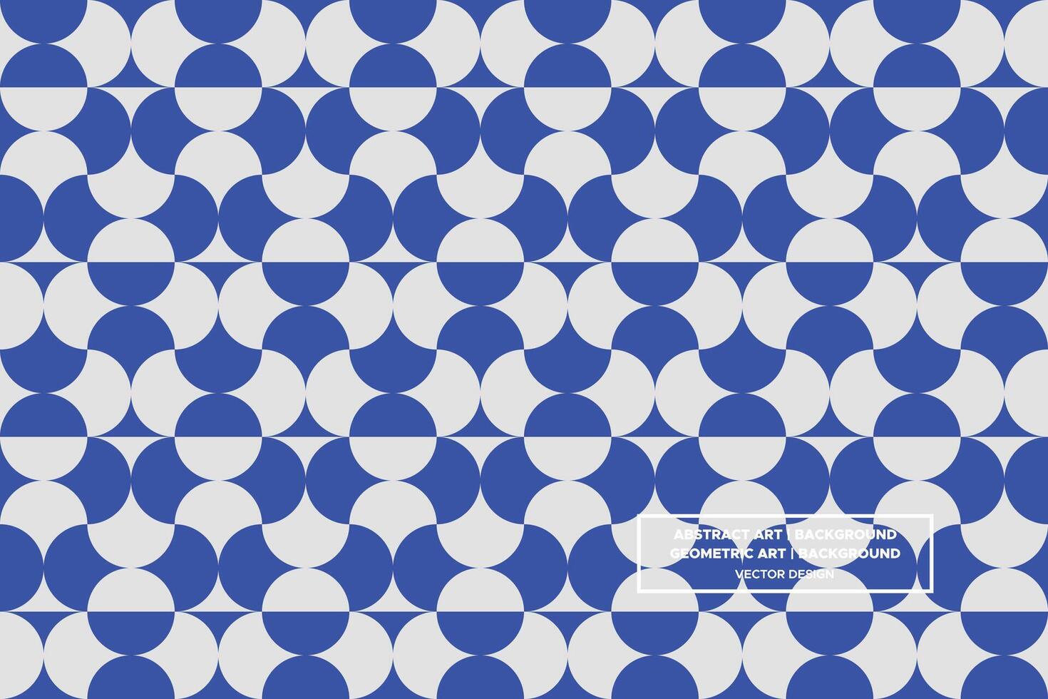 Geometric Pattern - Geometric Background - Abstract Background - Circles - Blue - Use in Website Design, Packaging, Wall Art, Wallpaper, Poster, Banner, Profile, Brochure, Apparel, Textiles vector