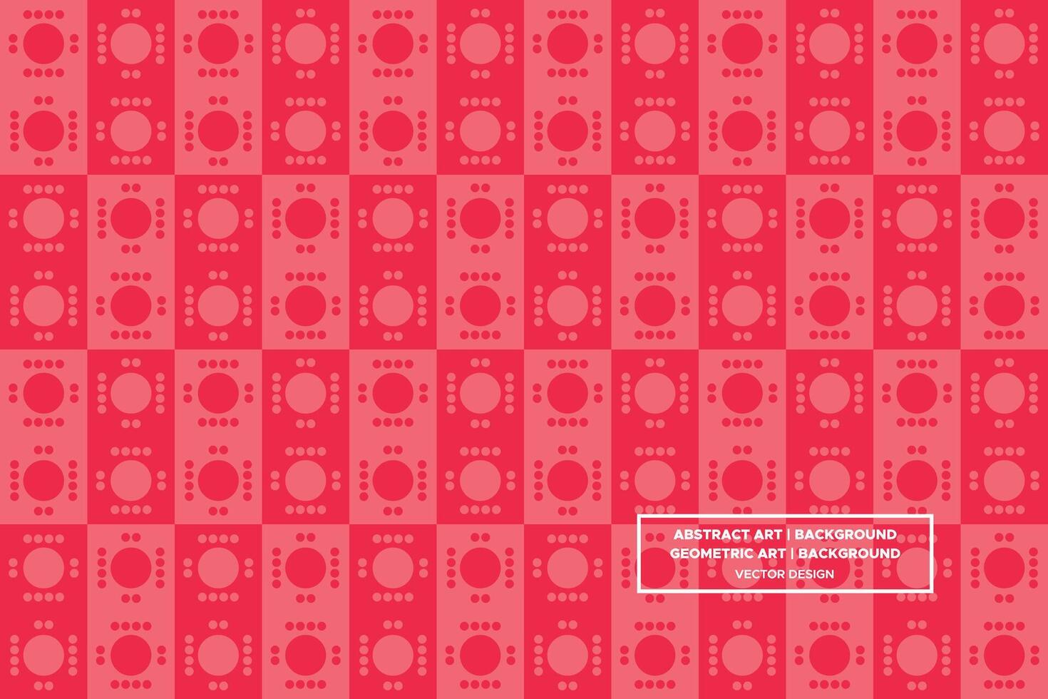 Geometric Pattern - Geometric Background - Abstract Background - Circles - Red - Use in Website Design, Packaging, Wall Art, Wallpaper, Poster, Banner, Profile, Brochure, Apparel, Textiles vector
