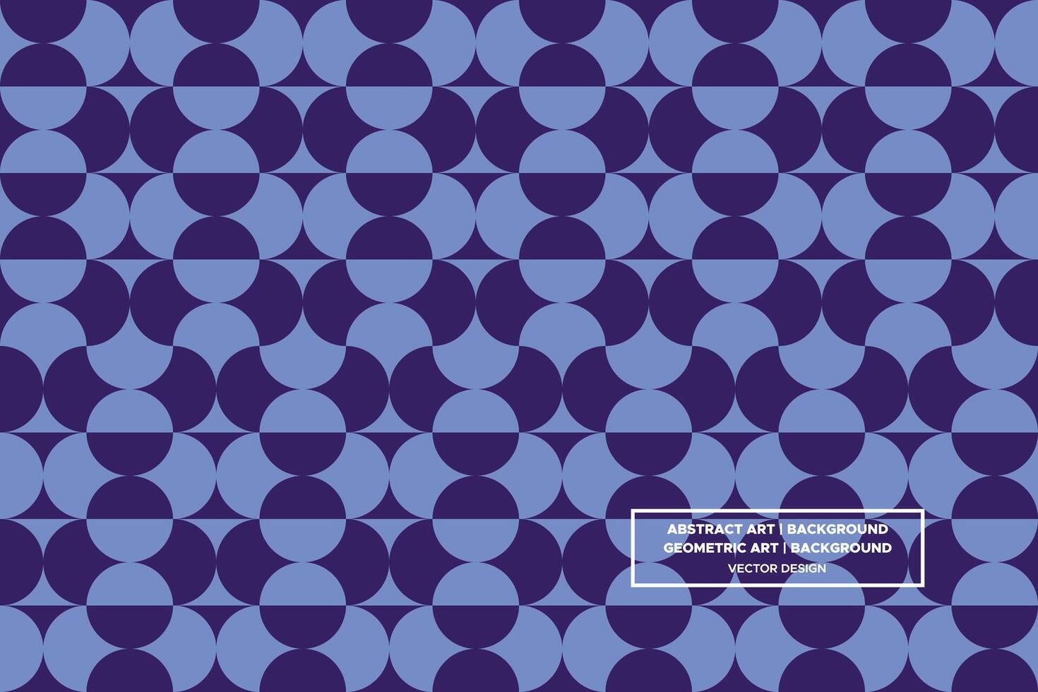 Geometric Pattern - Geometric Background - Abstract Background - Circles - Blue - Use in Website Design, Packaging, Wall Art, Wallpaper, Poster, Banner, Profile, Brochure, Apparel, Textiles vector