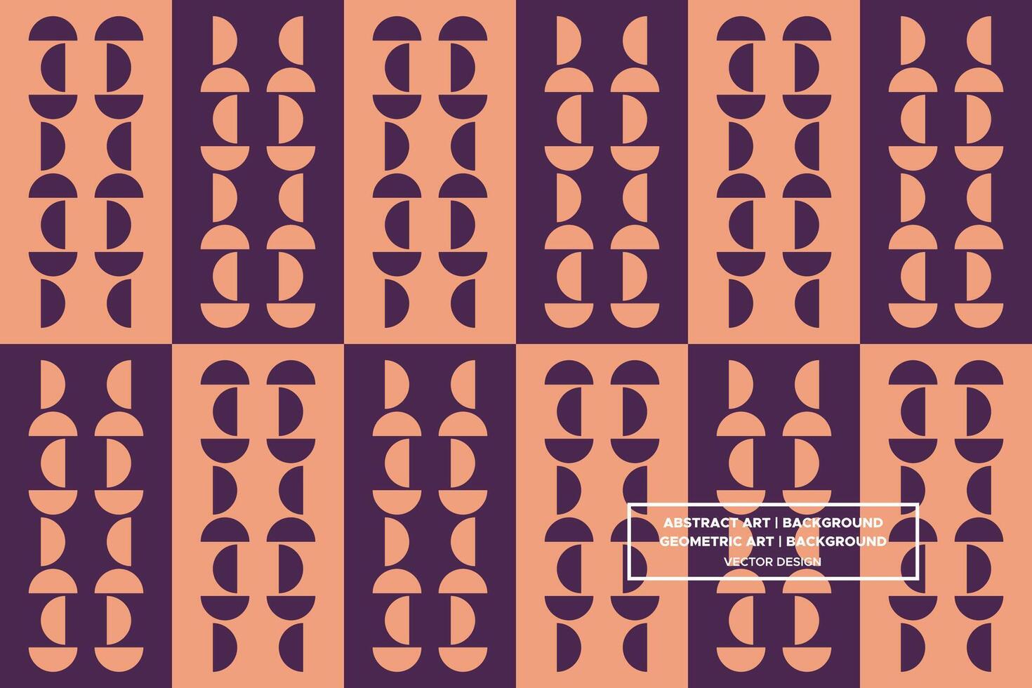 Geometric Pattern - Geometric Background - Abstract Background - Circles - Brown - Use in Website Design, Packaging, Wall Art, Wallpaper, Poster, Banner, Profile, Brochure, Apparel, Textiles vector
