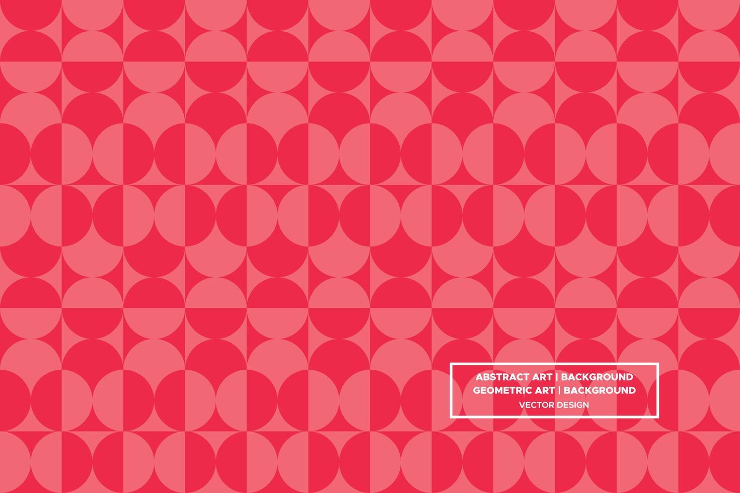 Geometric Pattern - Geometric Background - Abstract Background - Circles - Red - Use in Website Design, Packaging, Wall Art, Wallpaper, Poster, Banner, Profile, Brochure, Apparel, Textiles vector