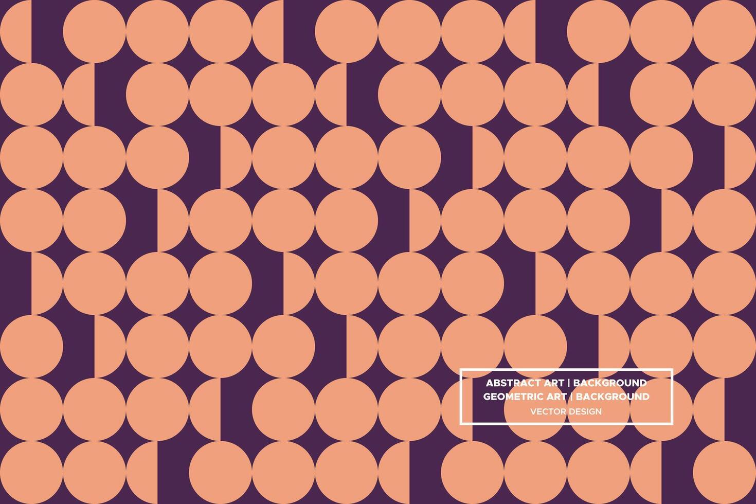Geometric Pattern - Geometric Background - Abstract Background - Circles - Brown - Use in Website Design, Packaging, Wall Art, Wallpaper, Poster, Banner, Profile, Brochure, Apparel, Textiles vector
