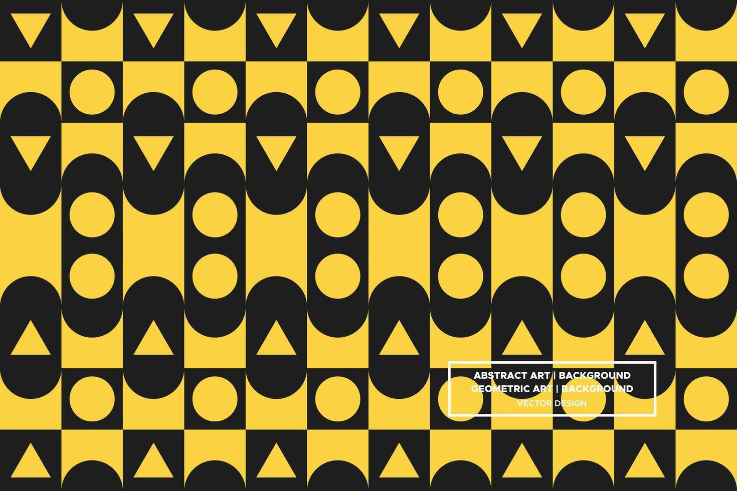 Geometric Pattern - Geometric Background - Abstract Background - Triangles - Yellow - Use in Website Design, Packaging, Wall Art, Wallpaper, Poster, Banner, Profile, Brochure, Apparel, Textiles vector