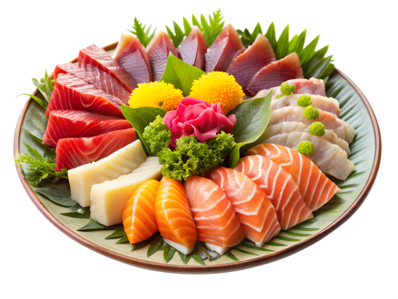 Sashimi Platter Featuring Fresh Seafood Delicacies png