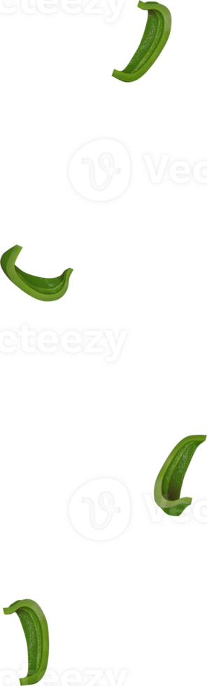 falling green parika sliced png