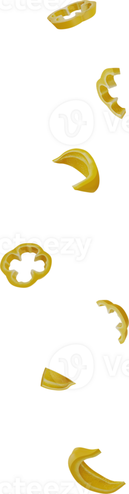 falling yellow parika sliced png