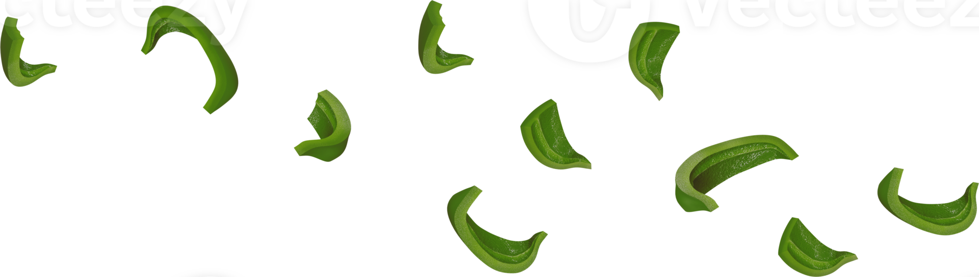falling paprika sliced png