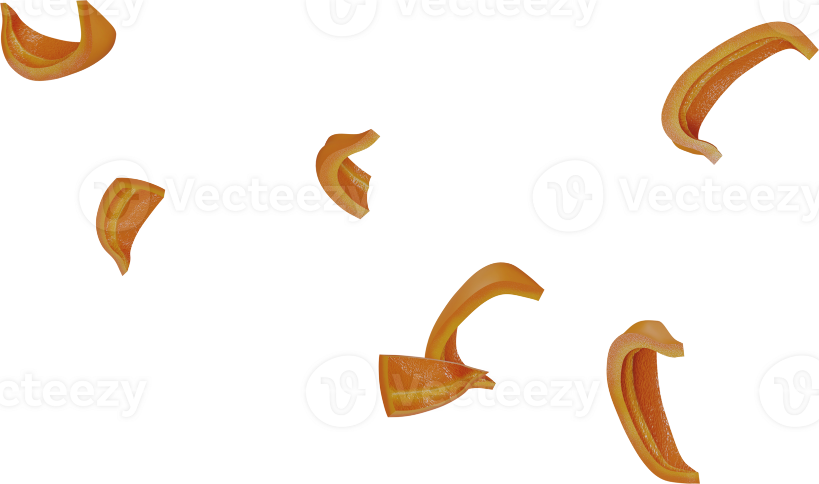 orange color paprika sliced png