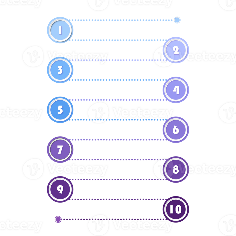 Modern infographic with 10 steps, process or options. png