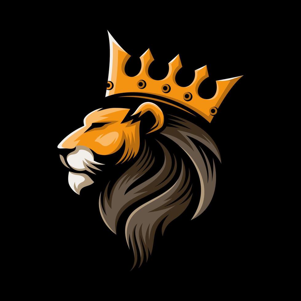 Lions Mascot Logo Design illustration for Sport or E-Sport Team vector