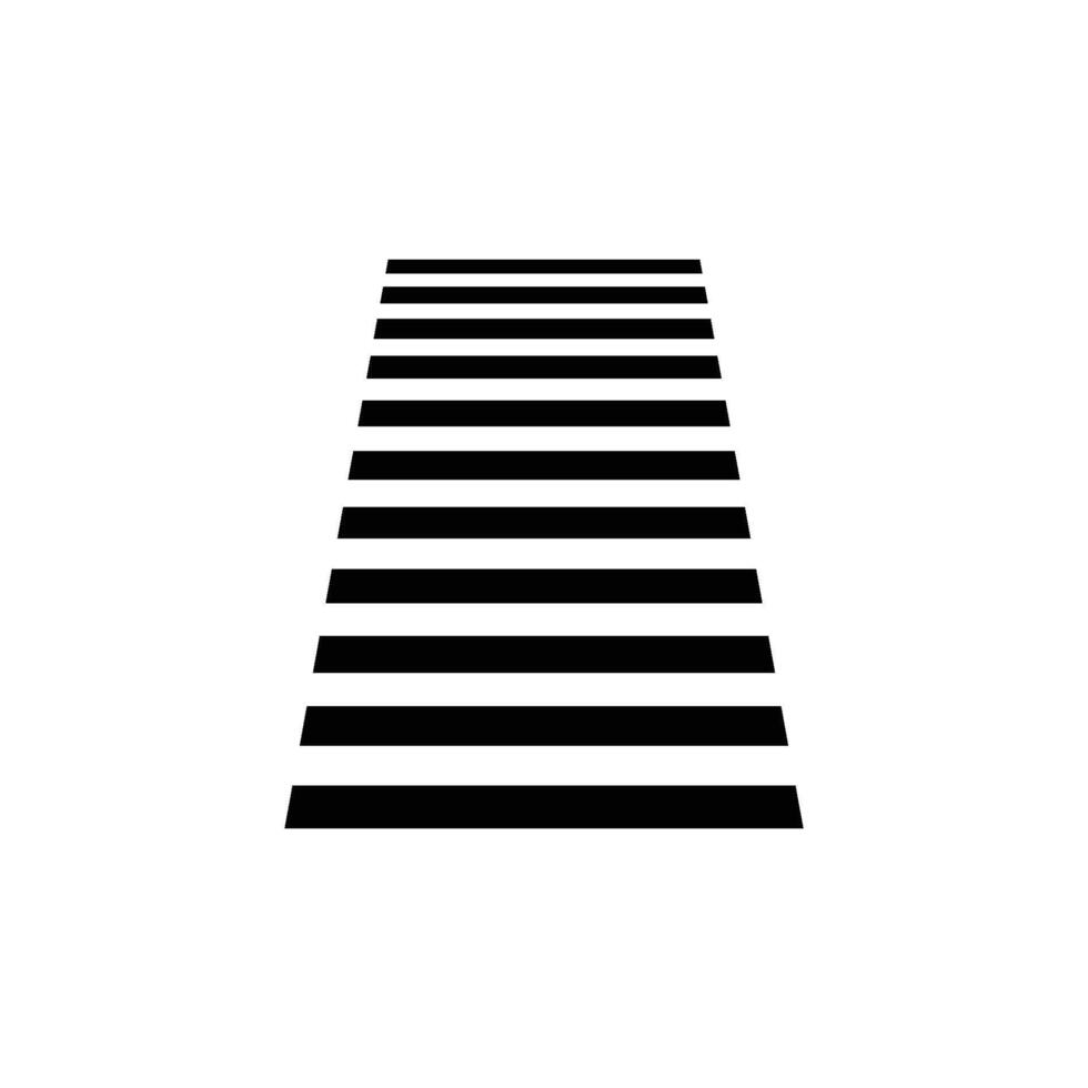 road crossing icon vector