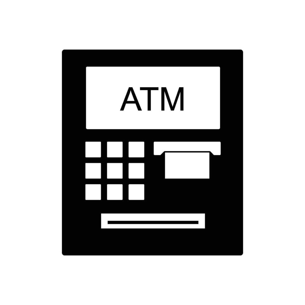 ATM machine icon vector